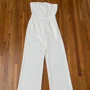 Strapless pant romper